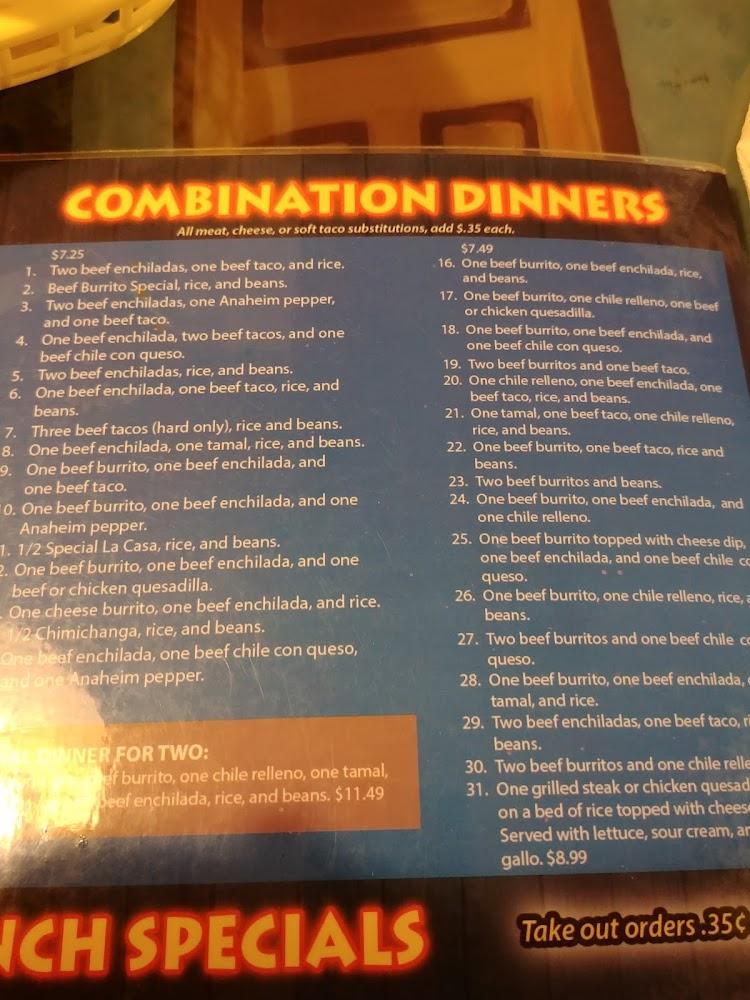 La Carreta Express Menu image 3