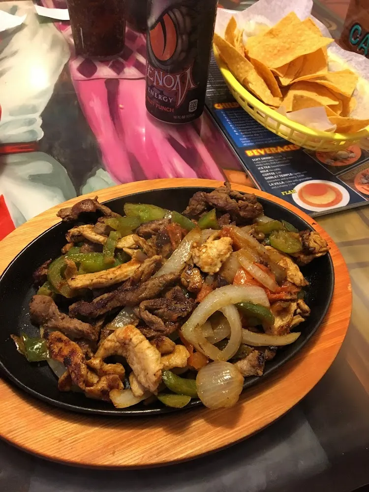 Steak Chicken Shrimp Fajitas