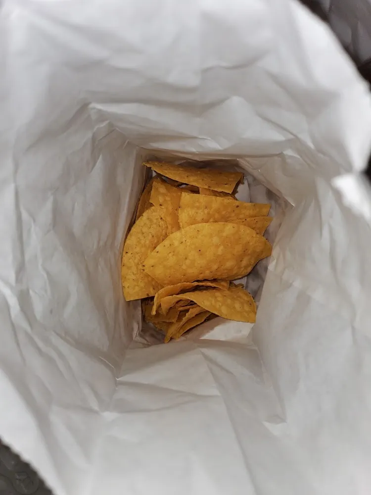 Takeout Less Than Half Full Chips